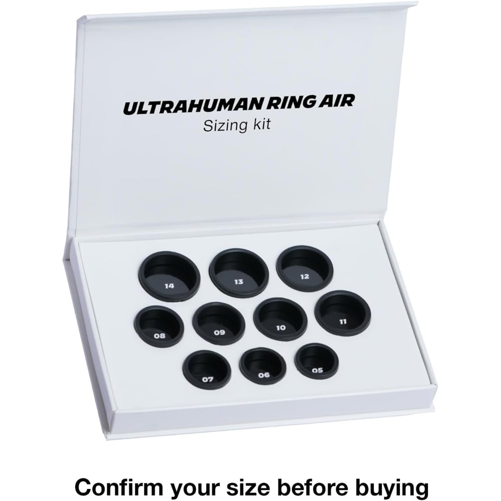 Ring Sizing Kit pentru ULTRAHUMAN Ring Air, negru
