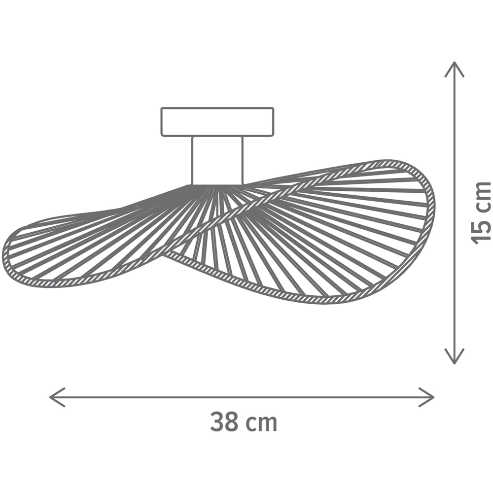 Plafoniera KLAUSEN Elite PL1 KL100076, E27, IP20, natur
