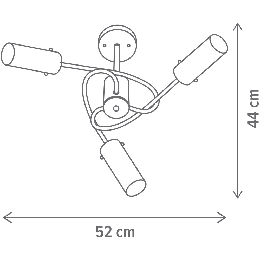 Lustra KLAUSEN Spire 3 KL103023, E14, IP20, cupru