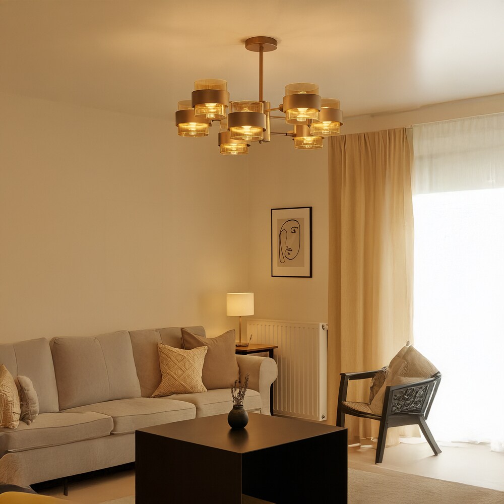 Lustra KLAUSEN Glamy 6 KL106014, E14, IP20, auriu