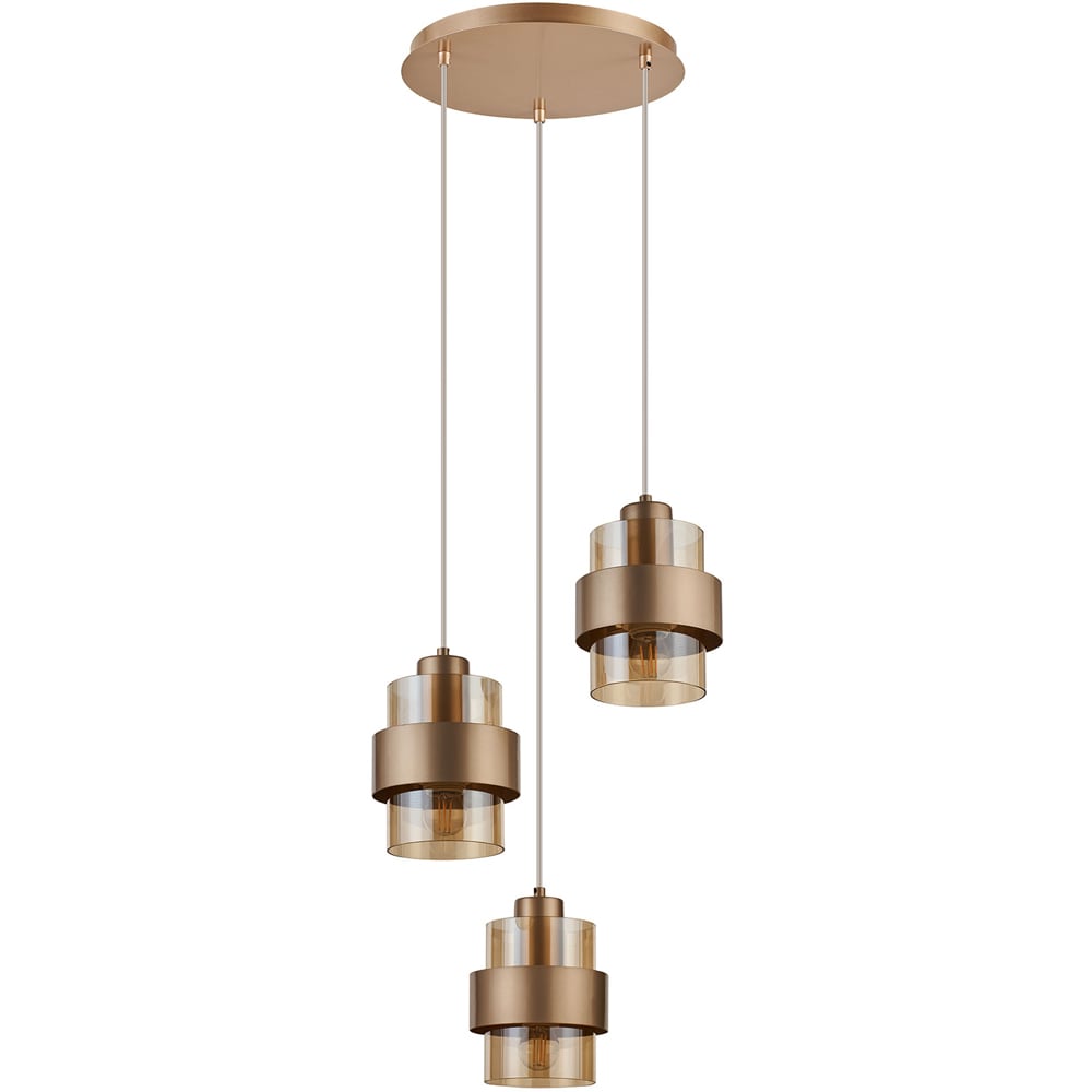 Lustra KLAUSEN Glamy SP3 KL113035, E27, IP20, auriu