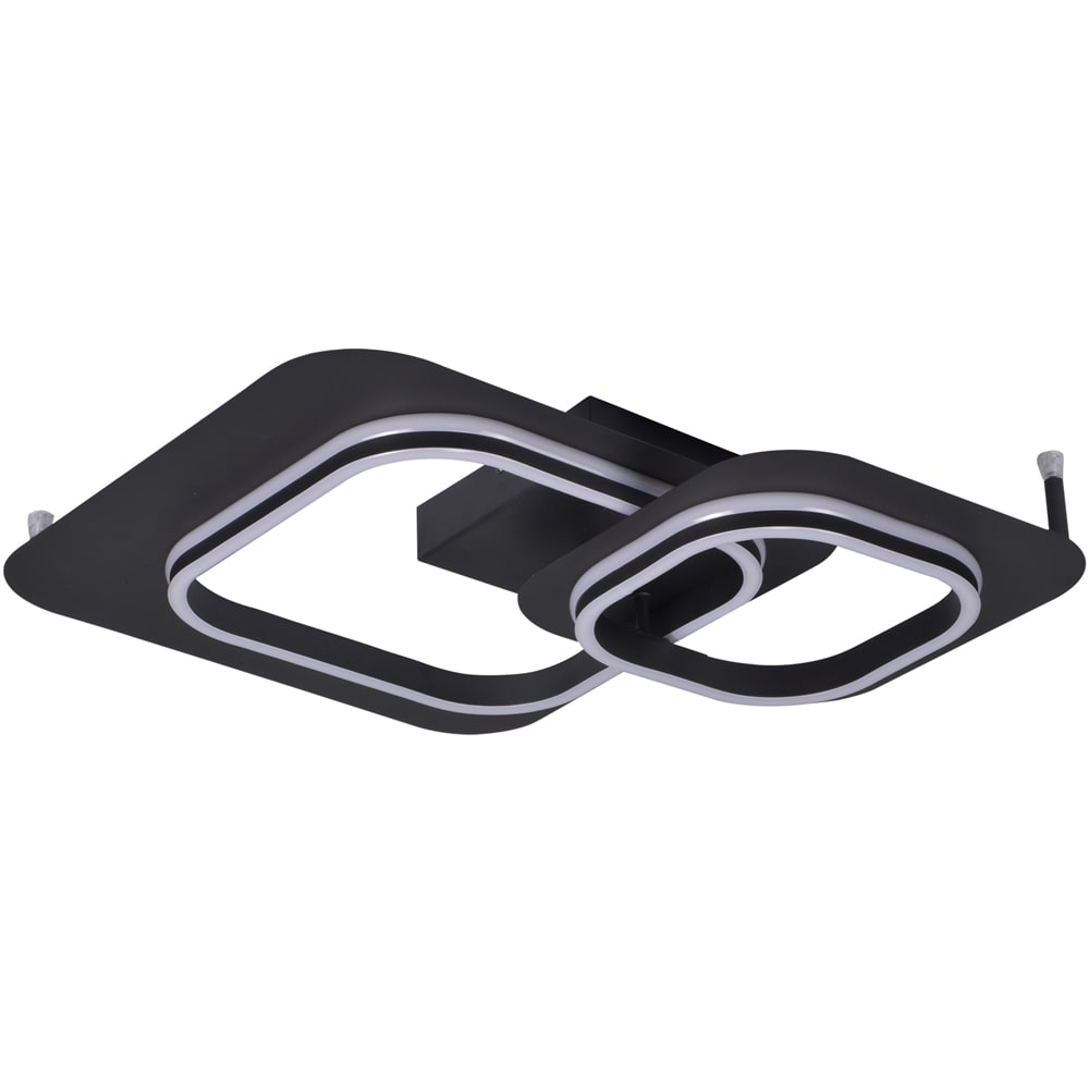 Plafoniera LED KLAUSEN Swell PL2 KL140034, 32W, 800lm, negru