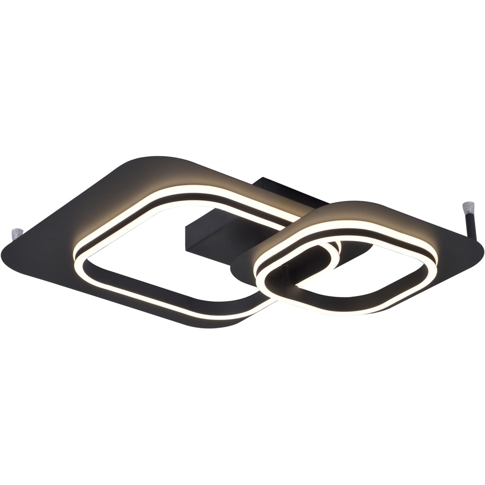 Plafoniera LED KLAUSEN Swell PL2 KL140034, 32W, 800lm, negru