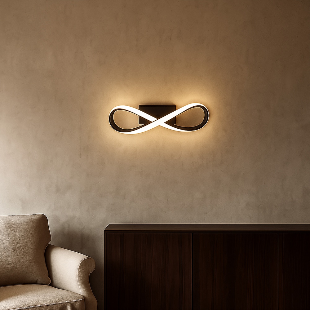 Aplica LED KLAUSEN Emotion AP1 KL141027, 13W, 900lm, negru