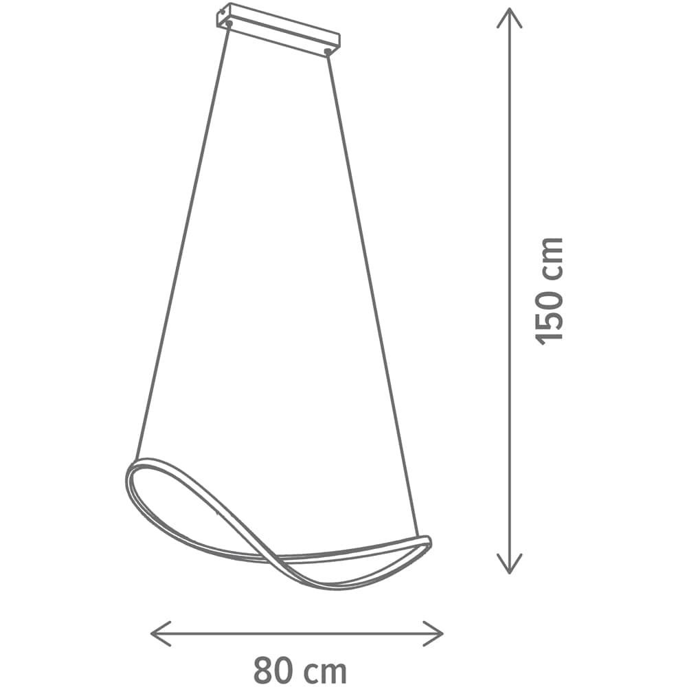 Suspensie KLAUSEN Emotion SP1 KL142101, 30W, 2000lm, negru