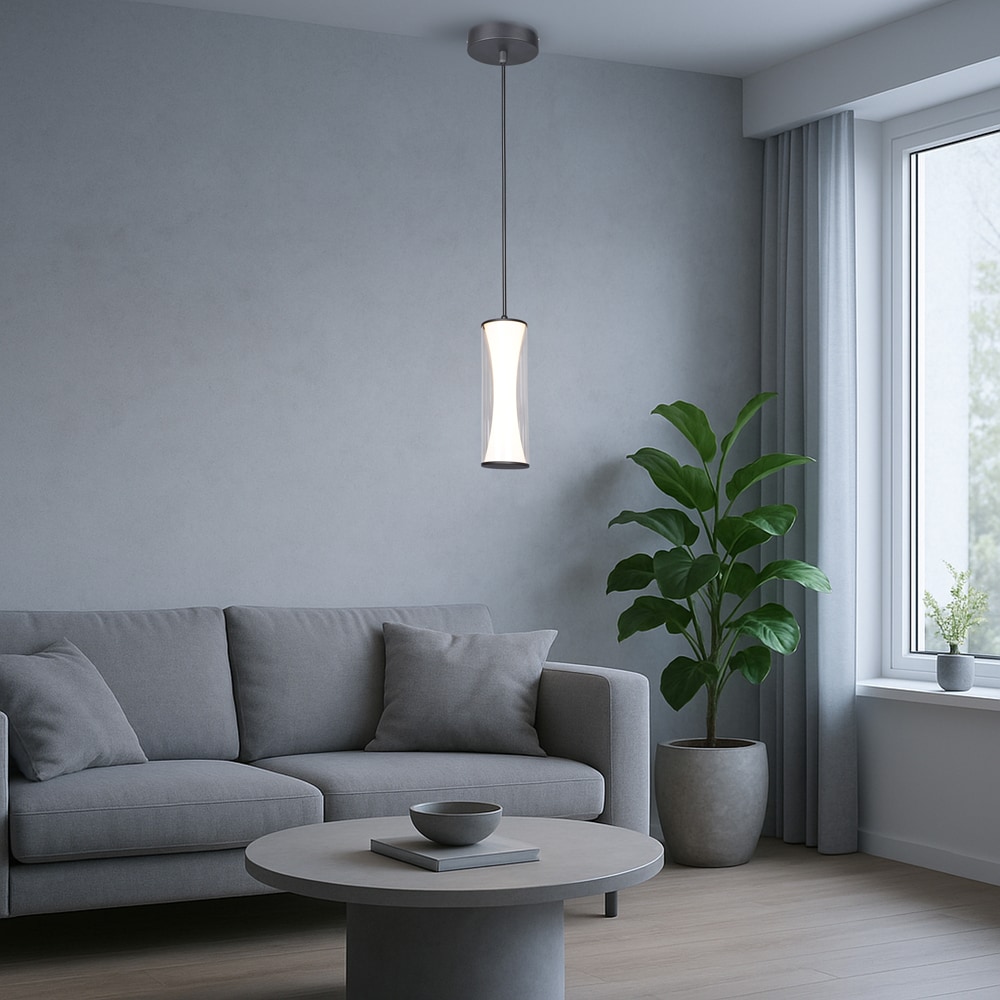 Suspensie LED KLAUSEN Ardor SP1 KL142105, 14W, 300lm, alb-negru