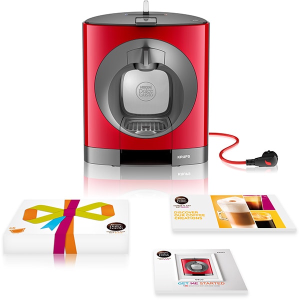 Espressor KRUPS Nescafe Dolce Gusto Oblo KP1105, 0.8l, 1500W, rosu