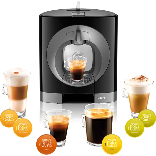 Espressor KRUPS Nescafe Dolce Gusto Oblo KP1108, 0.8l, 1500W, negru