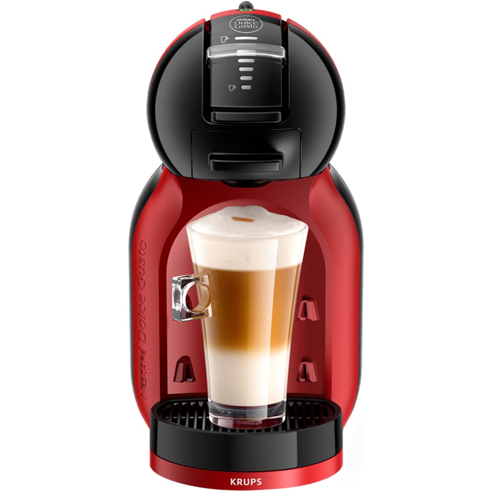Espressor cu capsule KRUPS Dolce Gusto Mini Me KP123H10, 0.8l, 1500W, 15 bar, rosu-negru