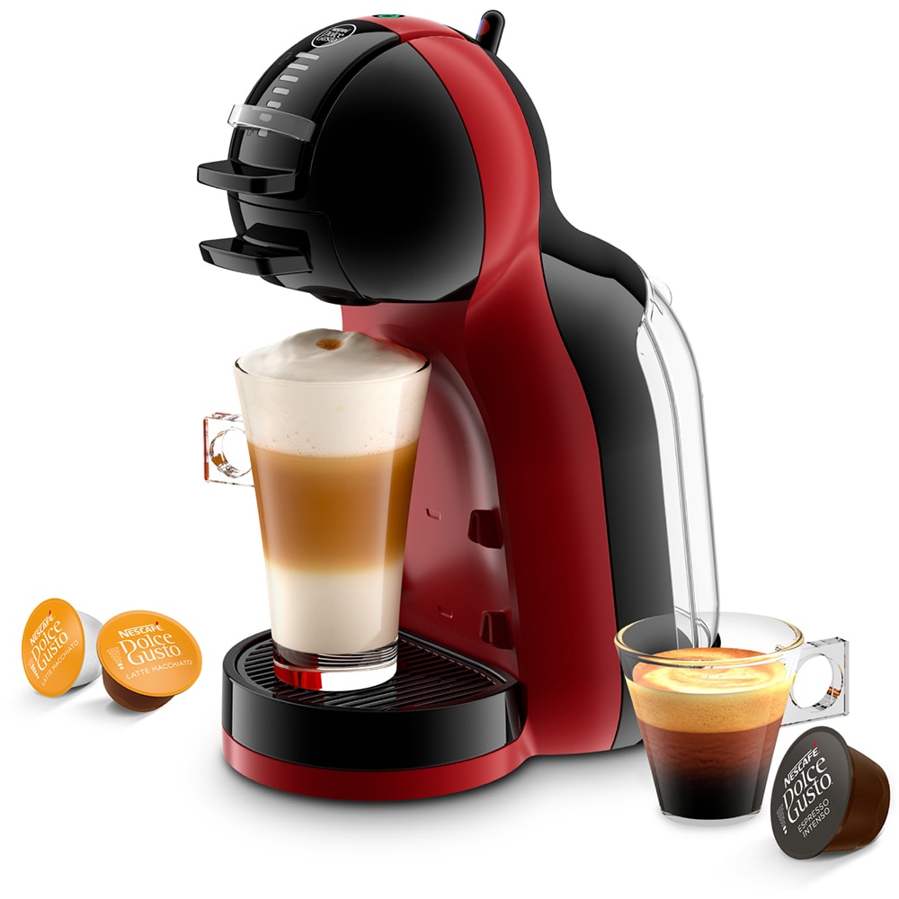 Espressor cu capsule KRUPS Dolce Gusto Mini Me KP123H10, 0.8l, 1500W, 15 bar, rosu-negru