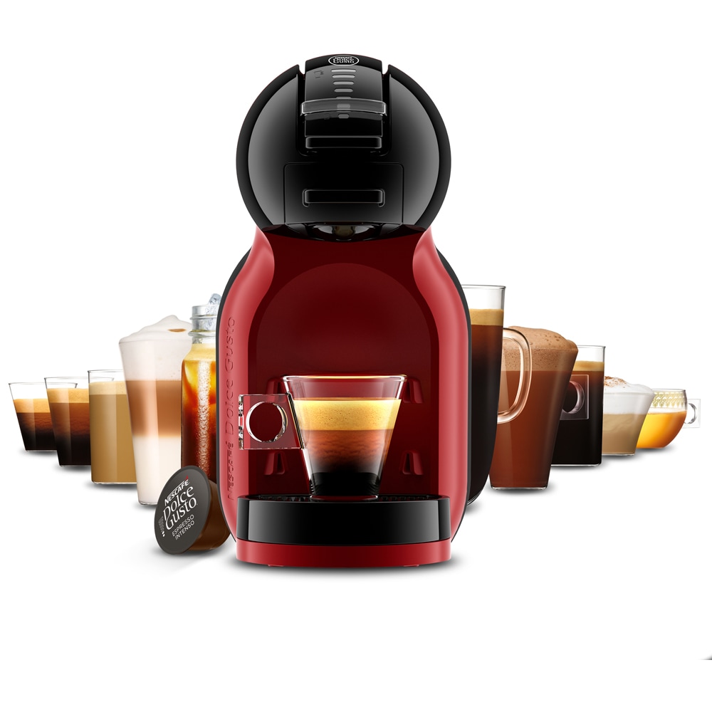 Espressor cu capsule KRUPS Dolce Gusto Mini Me KP123H10, 0.8l, 1500W, 15 bar, rosu-negru