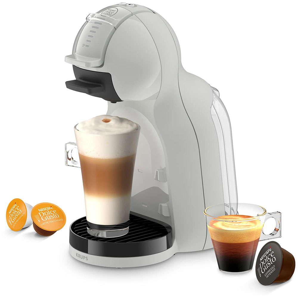 Espressor cu capsule KRUPS Dolce Gusto Mini Me KP143GF0, 0.8l, 1600W, 15 bar, gri
