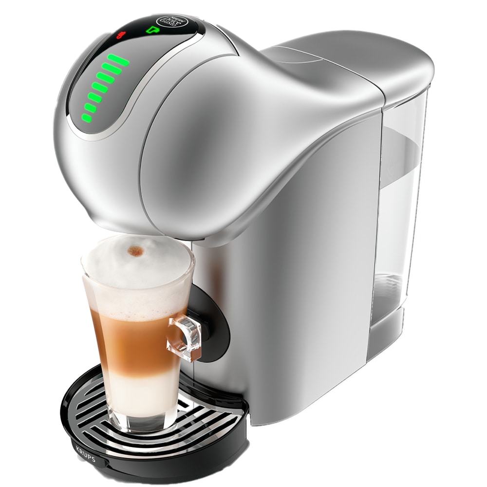 Espressor capsule KRUPS Genio S KP440E31, 0.8l, 1500W, 15 bar, argintiu-negru