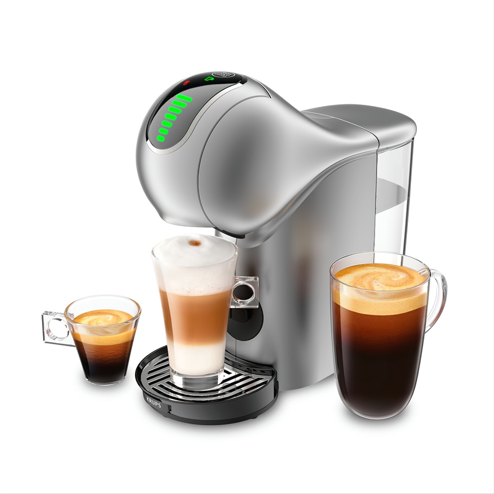 Espressor capsule KRUPS Genio S KP440E31, 0.8l, 1500W, 15 bar, argintiu-negru