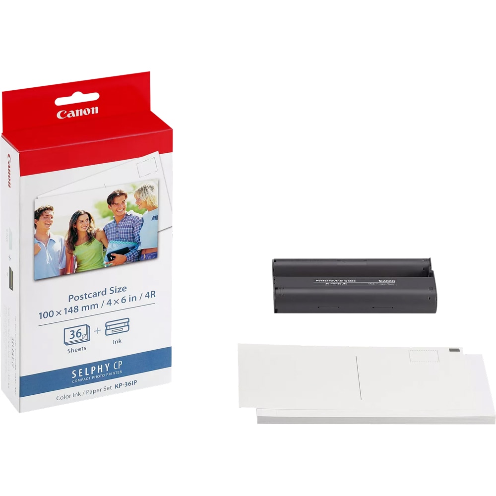 Pachet foto original cartus + hartie CANON KP-136IP