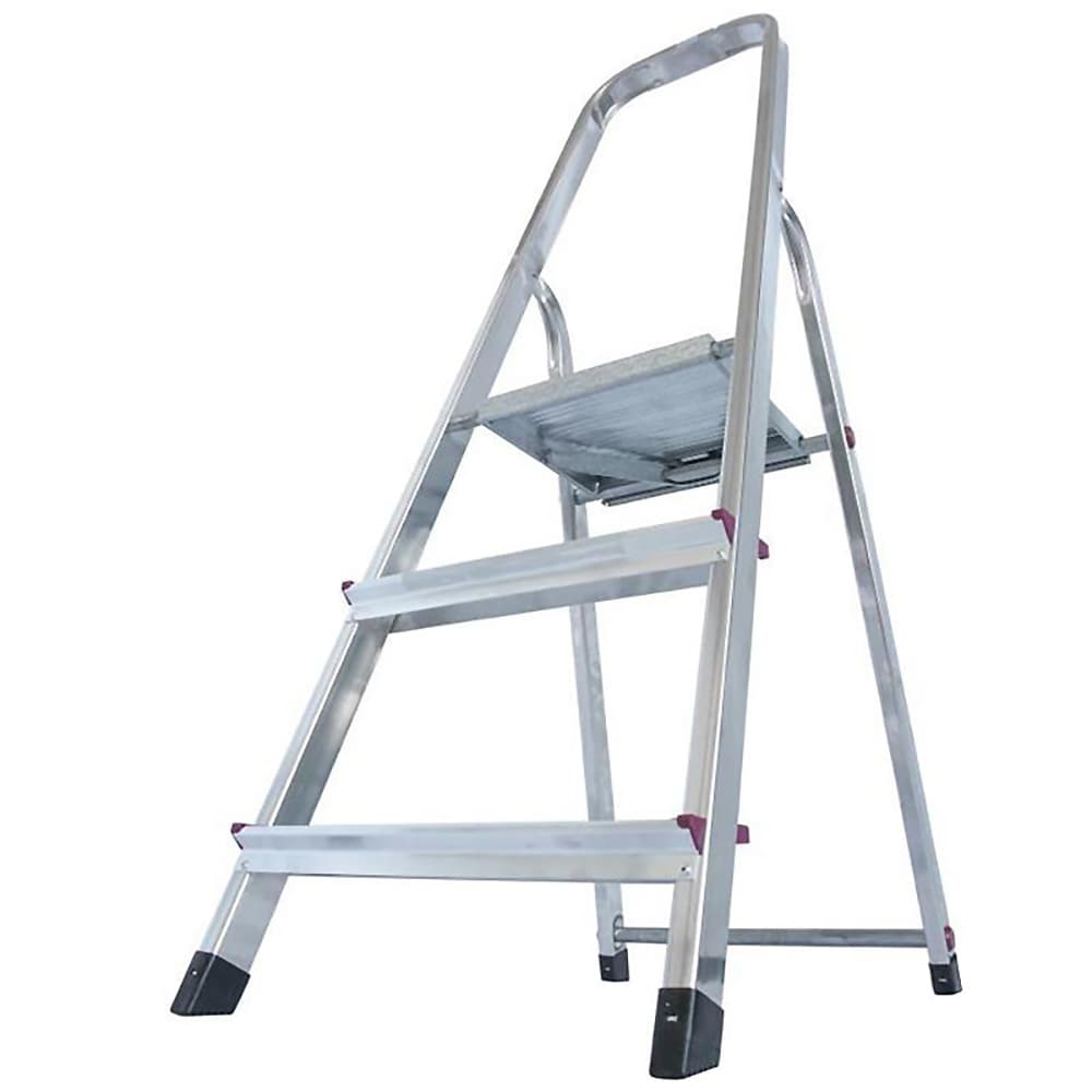 Scara cu platforma KRAUSE Corda, 3 trepte, 2.5 m, aluminiu