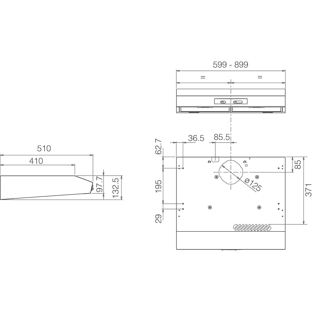 Hota traditionala ELICA Krea GFA WH/F/60, 1 motor, 350 m3/h, L 60 cm, alb