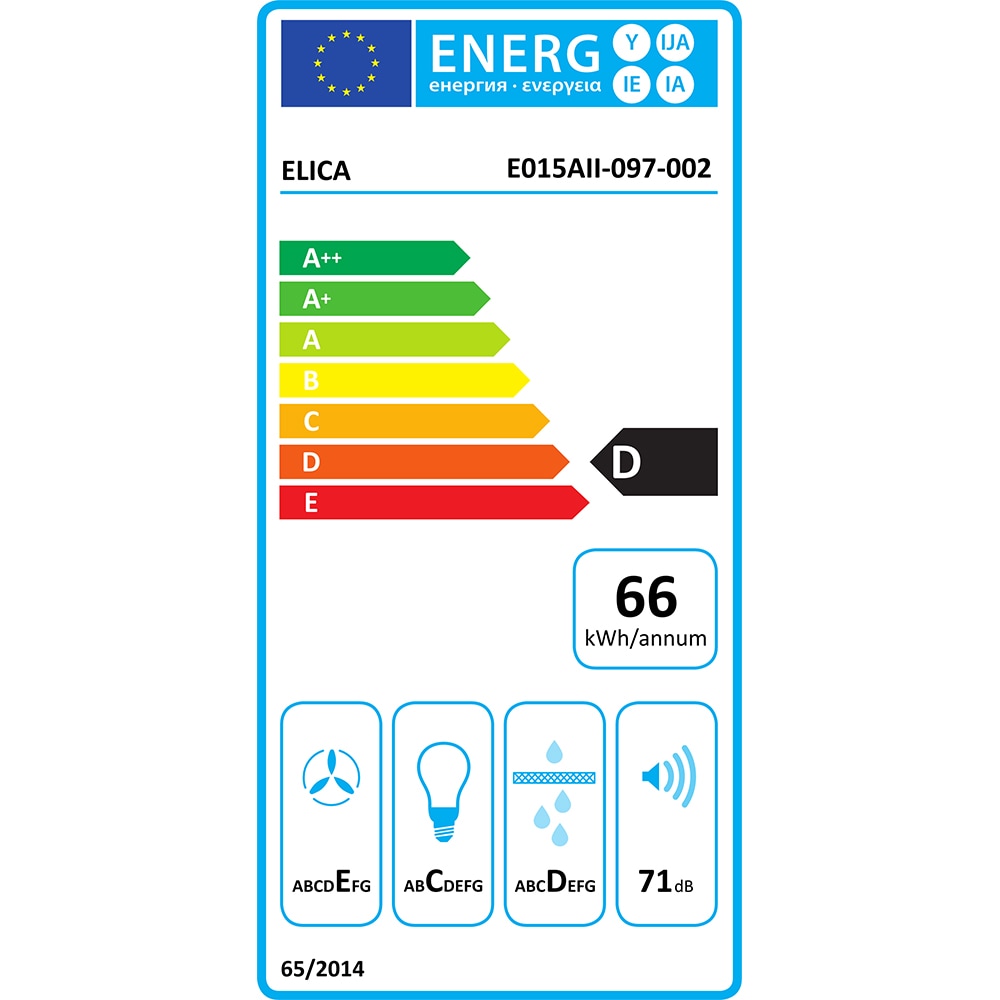 Hota traditionala ELICA Krea GFA WH/F/60, 1 motor, 350 m3/h, L 60 cm, alb