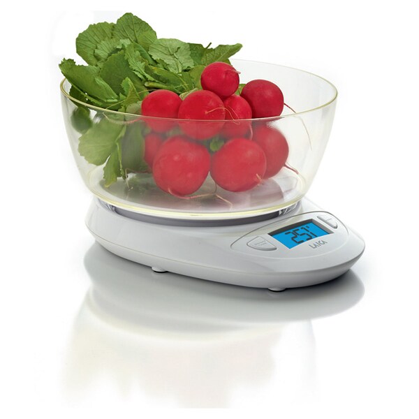 Cantar de bucatarie LAICA KS1019, 5kg, alb-transparent  