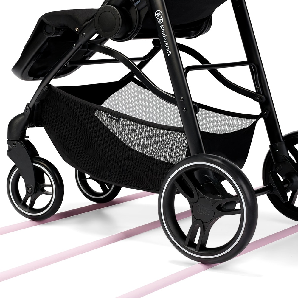 Carucior KINDERKRAFT Vesto KSVEST00PNK, 5 puncte, 0 luni+, roz-negru