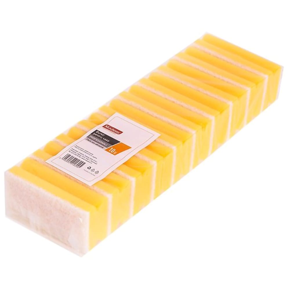 Burete de vase profesional MADERO, cu canelura, 10 bucati