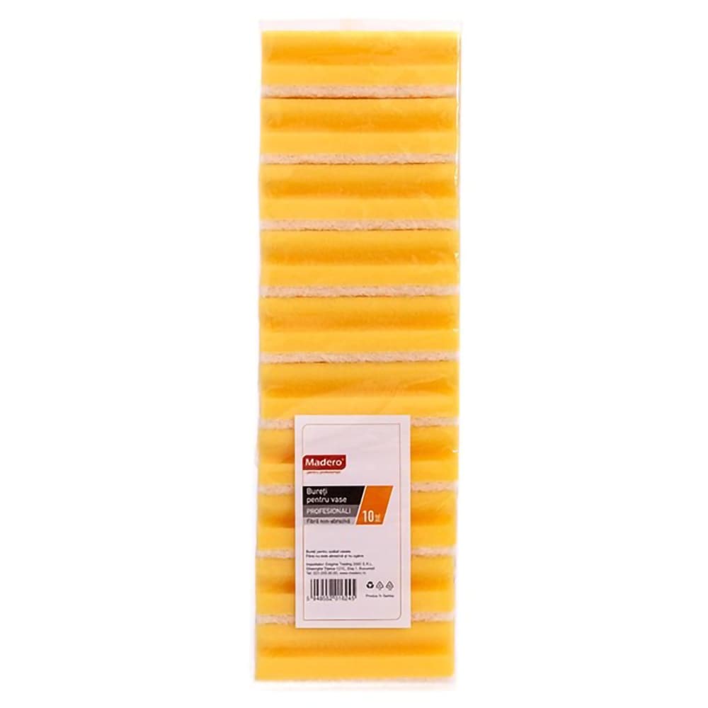 Burete de vase profesional MADERO, cu canelura, 10 bucati