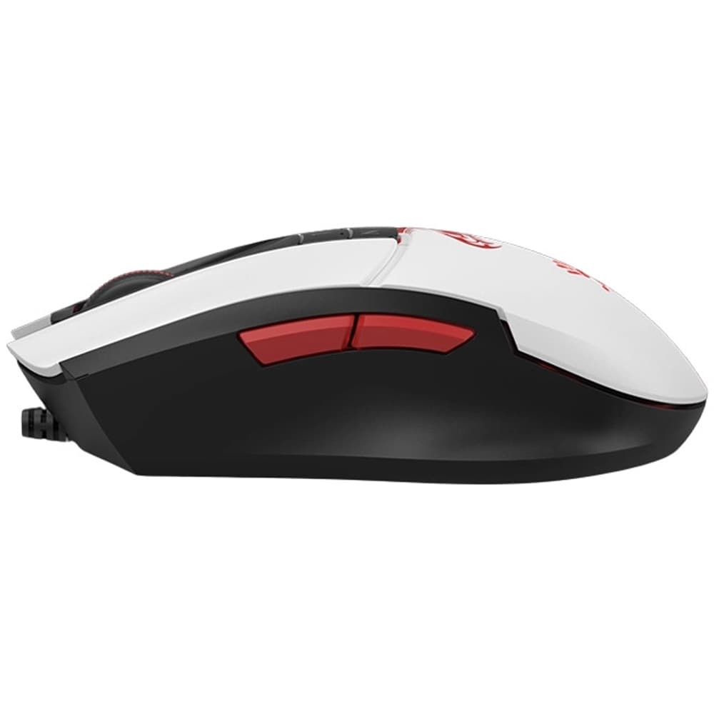 Mouse Gaming A4TECH L65 Max Naraka, 12000 dpi, alb