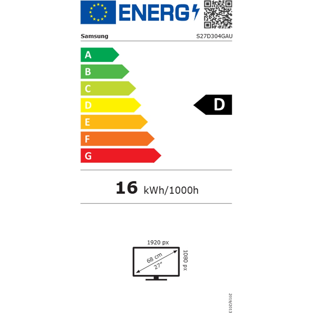 Monitor LED IPS SAMSUNG Essential S30GD LS27D304GAUXEN, 27", Full HD, 100Hz, negru