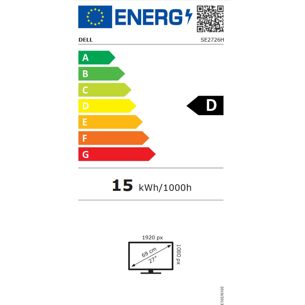 Monitor LED IPS DELL SE2726H, 27", Full HD, 144Hz, negru