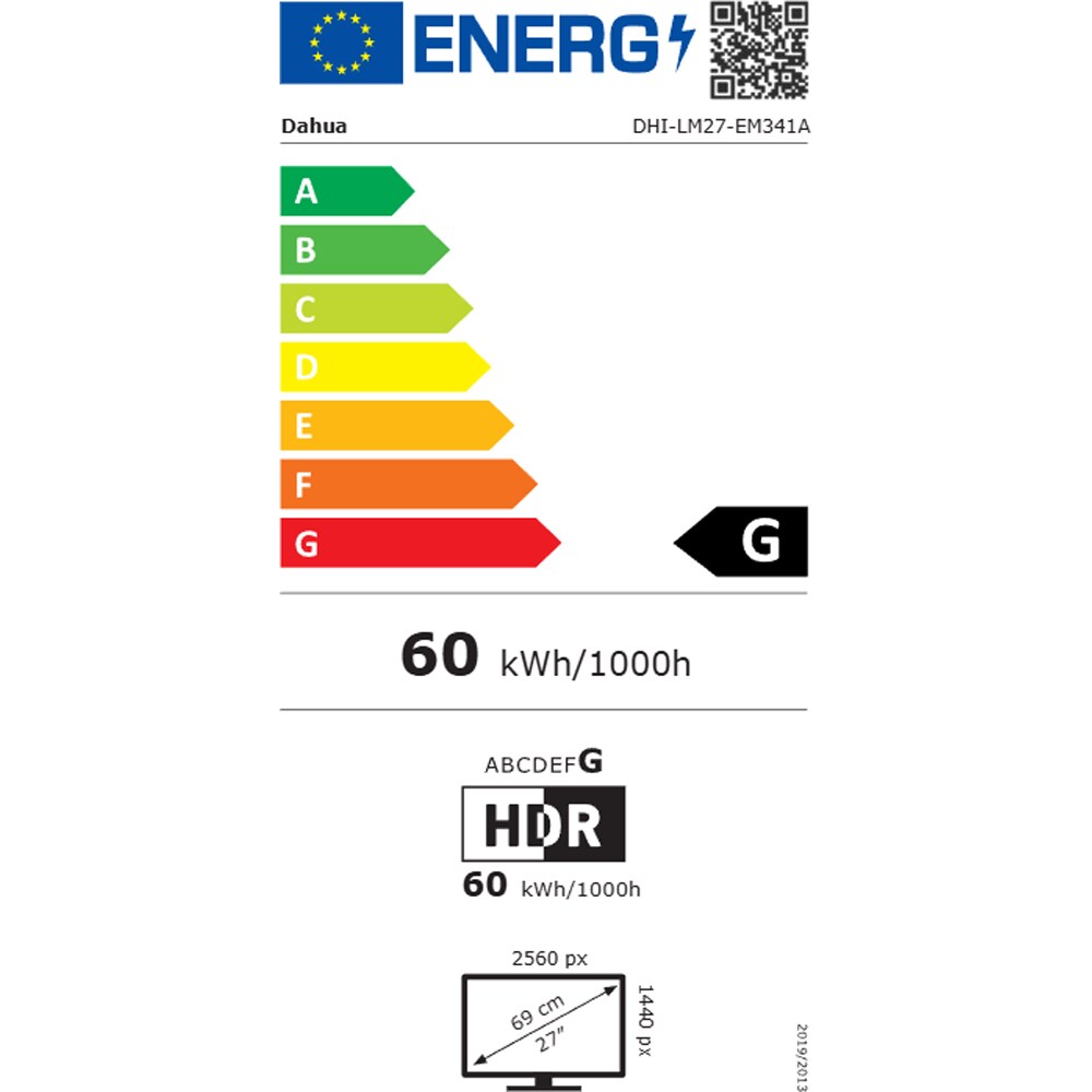 Monitor Gaming Mini LED IPS DAHUA DHI-LM27-EM341A, 27", QHD, 240Hz, HDR1000, negru