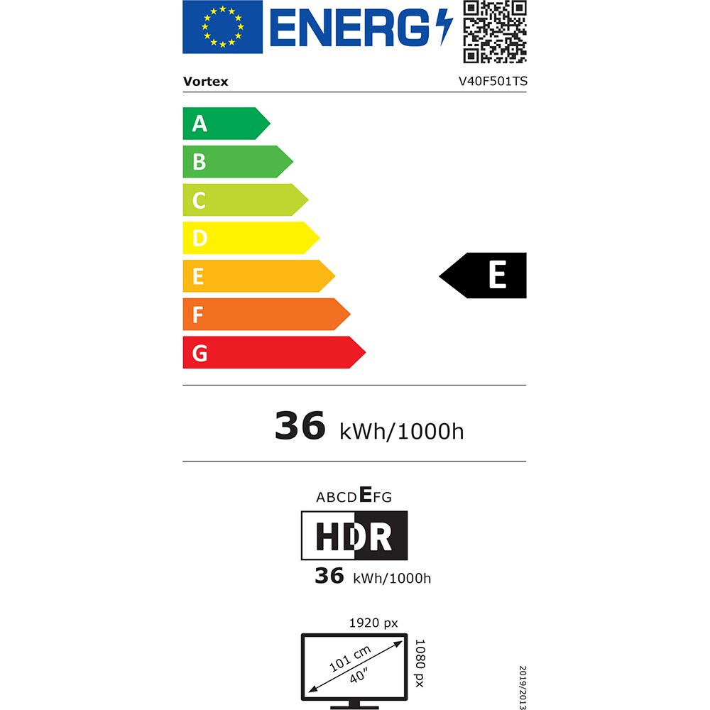Televizor LED Smart VORTEX V40F501TS, Full HD, 101cm