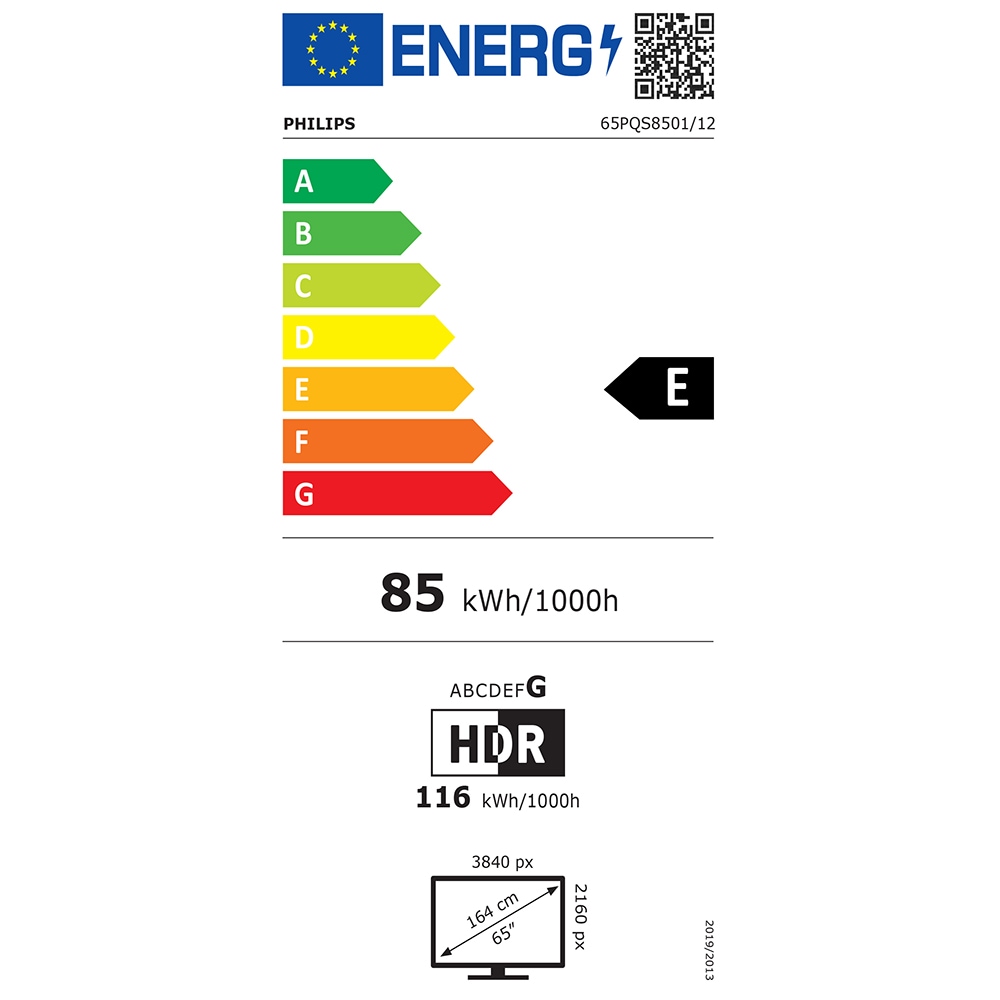 Televizor QLED Smart PHILIPS 65PQS8501, Ultra HD 4K, HDR10+ 164cm