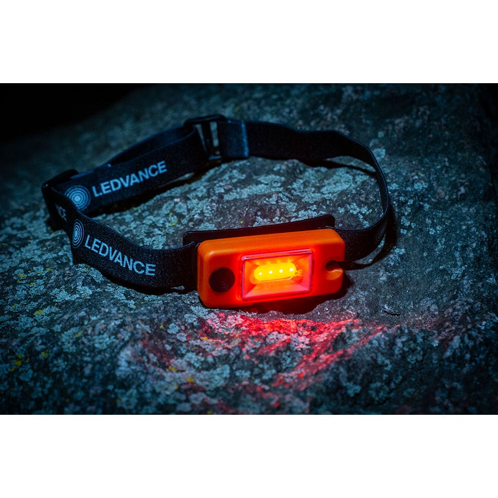 Lanterna LED frontala LEDVANCE 4099854175701, 2W, 80 lm, acumulator 250mAh, portocaliu