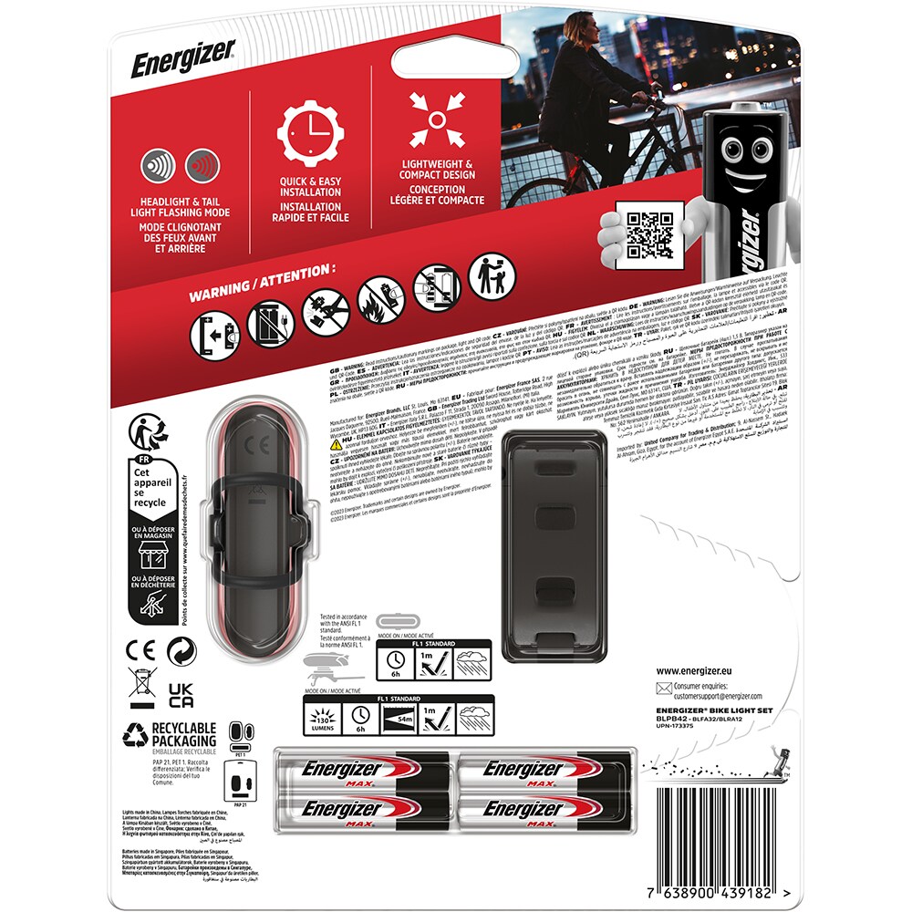 Lanterna LED ENERGIZER 9182, 130lm, 4xAAA, negru