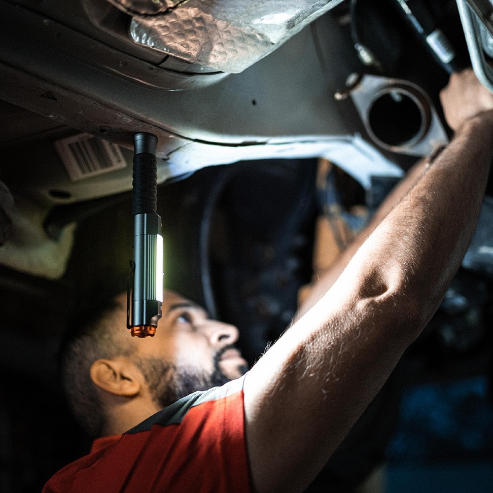 Lanterna NEBO Big Larry 4, 600 lumeni, 3xAA, gri