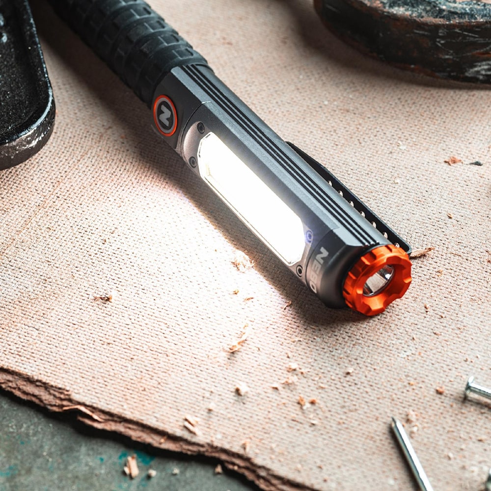 Lanterna NEBO Bag Larry Pro +, 600 lumeni, acumulator, gri