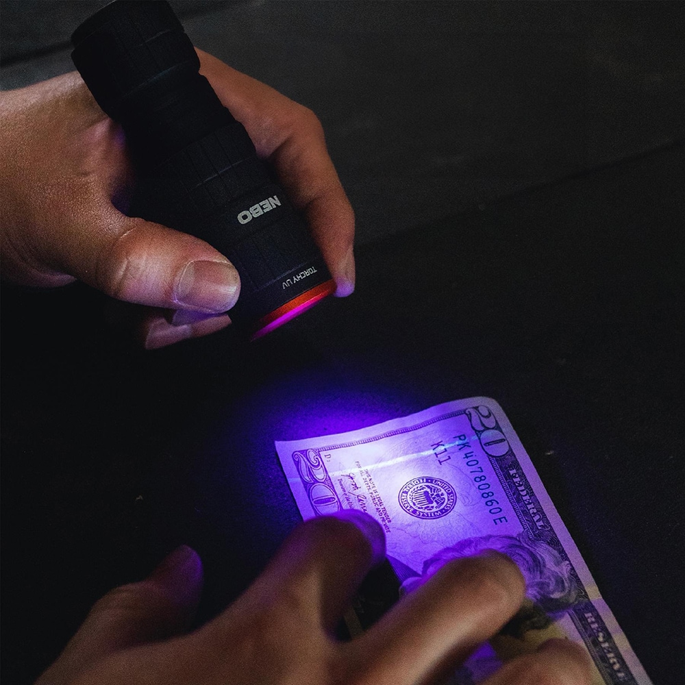 Lanterna NEBO Torchy UV, 3xAAA, negru