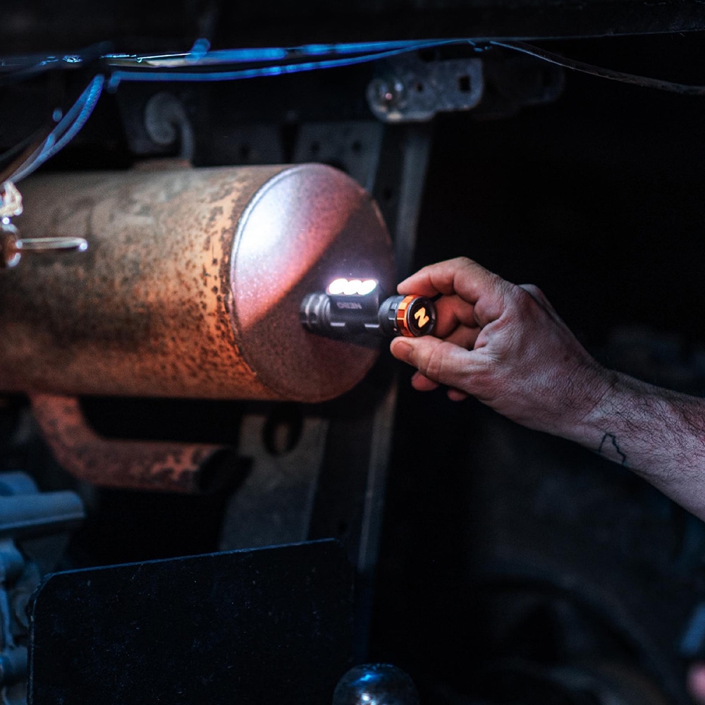 Lanterna frontala NEBO Trandens 1501, 1500 lumeni, acumulator, gri