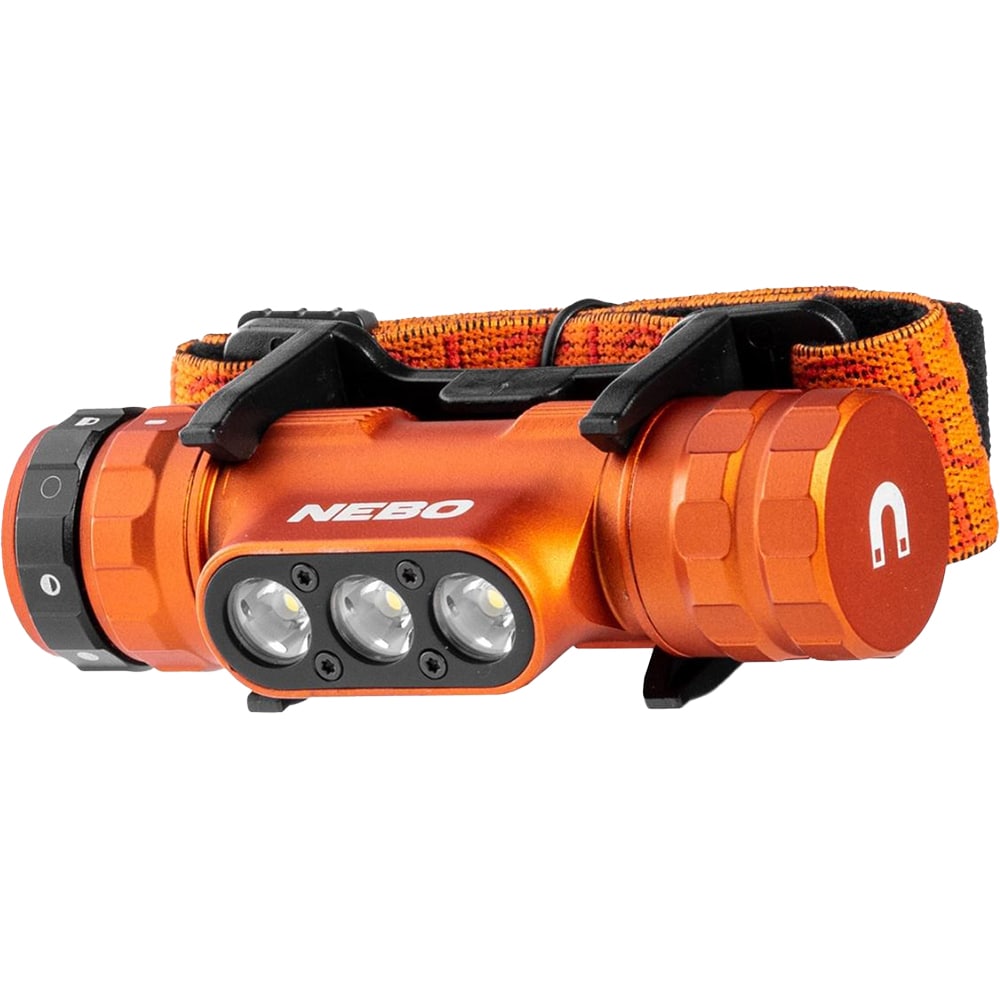 Lanterna frontala NEBO Master Series HL1001, 1000 lumeni, acumulator, portocaliu