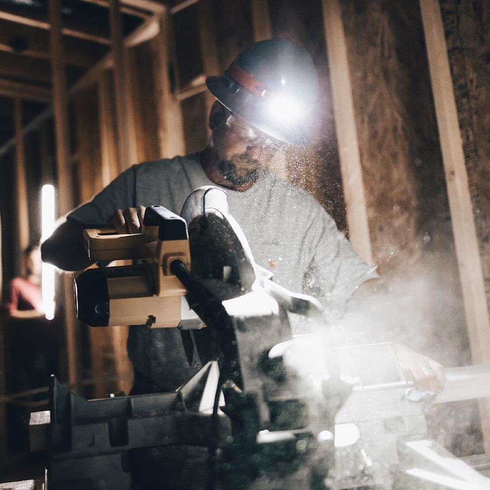 Lanterna frontala NEBO Master Series HL1001, 1000 lumeni, acumulator, portocaliu