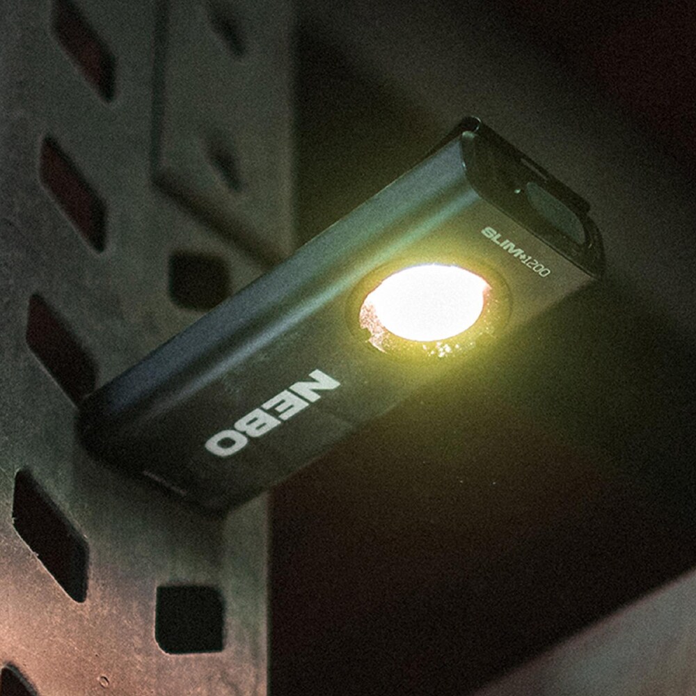 Lanterna NEBO Slim+ 1201, 1200 lumeni, acumulator, negru