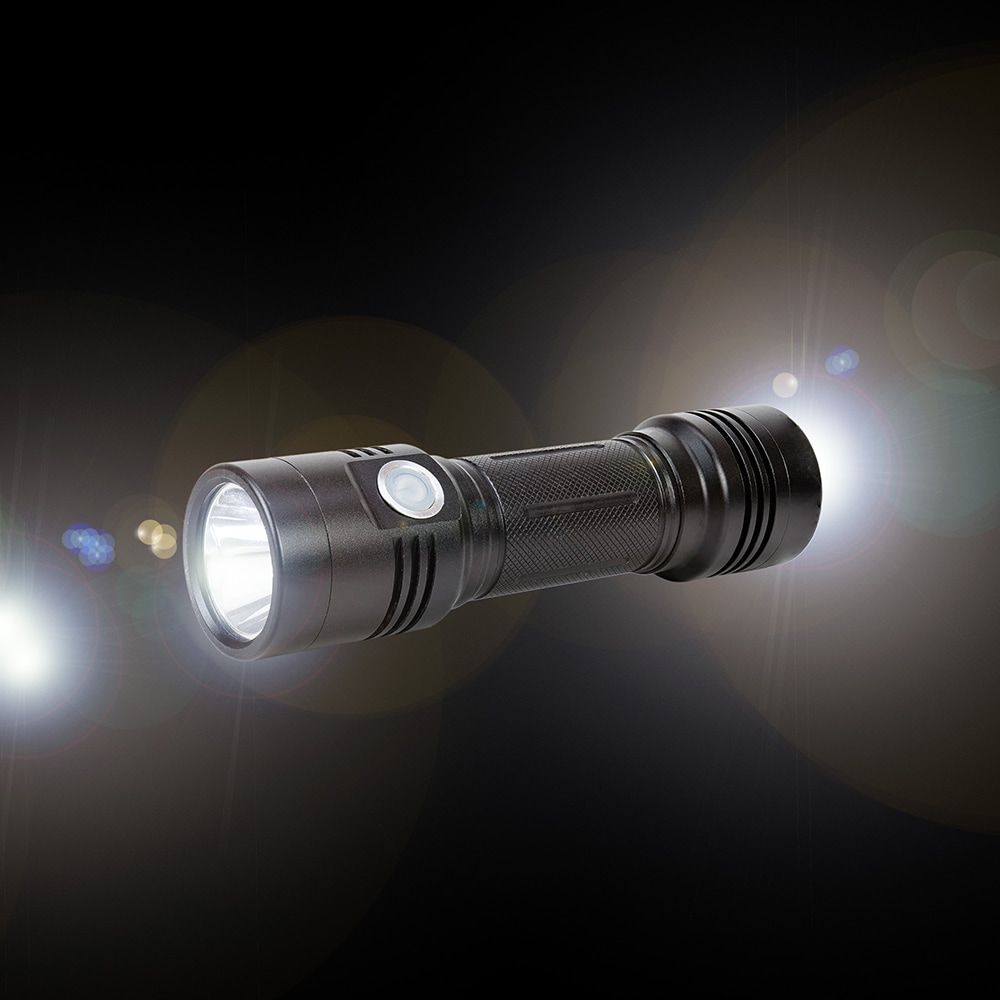 Lanterna LED PNI Adventure F200, 4000mAh, IPX4, micro USB, negru