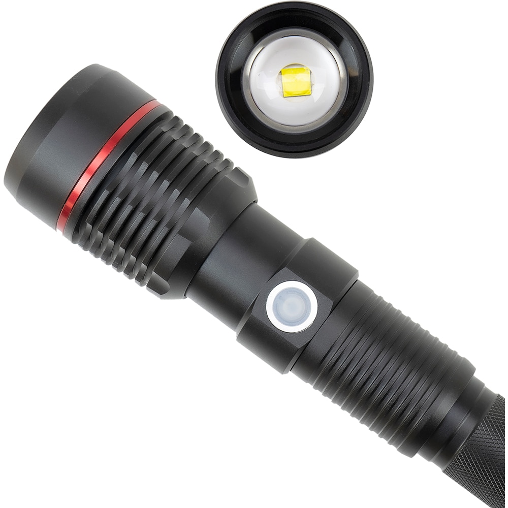 Lanterna LED PNI Adventure F450, 20W, 1500lm, Acumulator 4400mAh, micro USB, negru