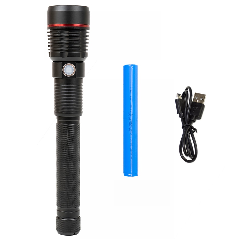 Lanterna LED PNI Adventure F450, 20W, 1500lm, Acumulator 4400mAh, micro USB, negru