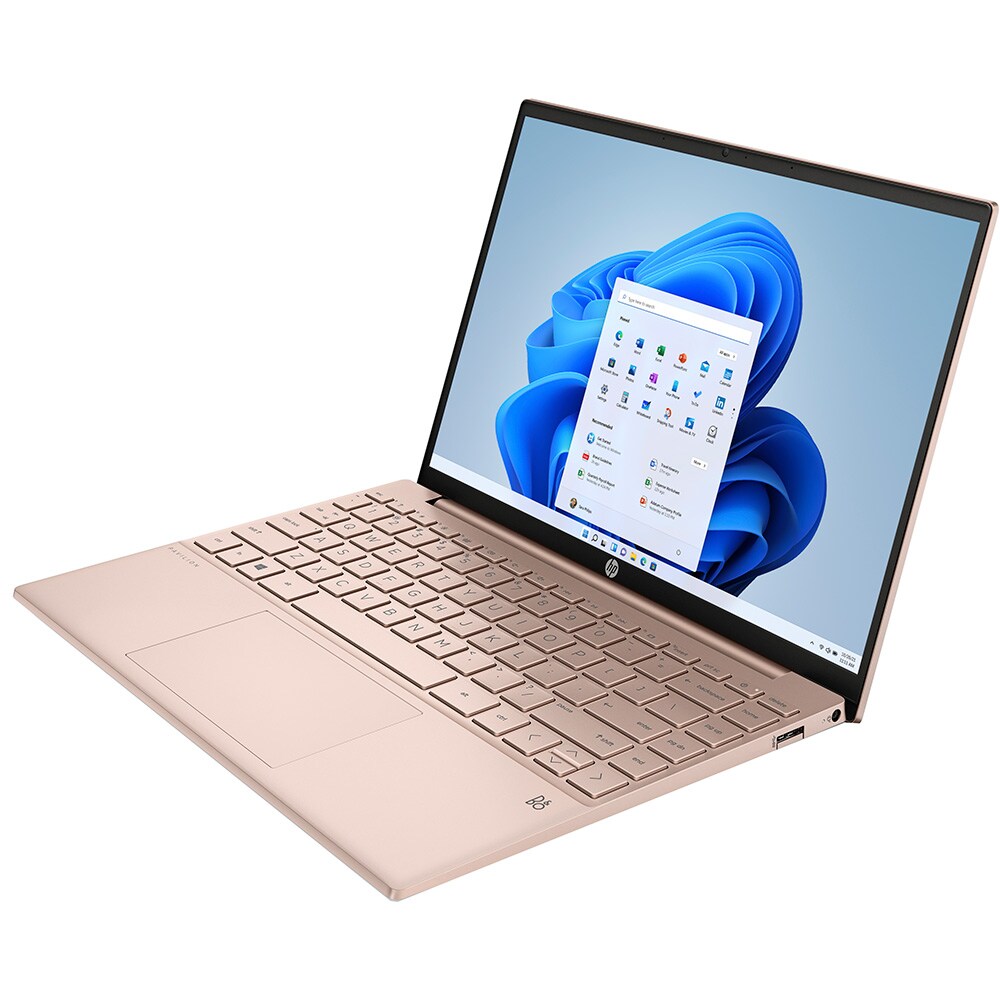 Laptop HP Pavilion Aero 13-be0031nq, AMD Ryzen 5 5600U pana la 4.2 GHz, 13.3", WUXGA IPS, 16GB, SSD 512GB, AMD Radeon Graphics, Windows 11 Home, Pale Rose Gold