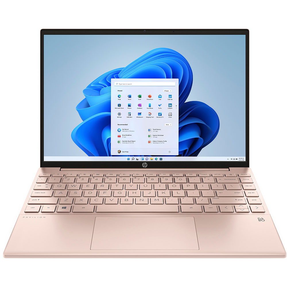 Laptop HP Pavilion Aero 13-be1008nn, AMD Ryzen 5 5625U pana la 4.4GHz, 13.3" Full HD, 16GB, SSD 512GB, AMD Radeon Graphics, Windows 11 Home, rose gold