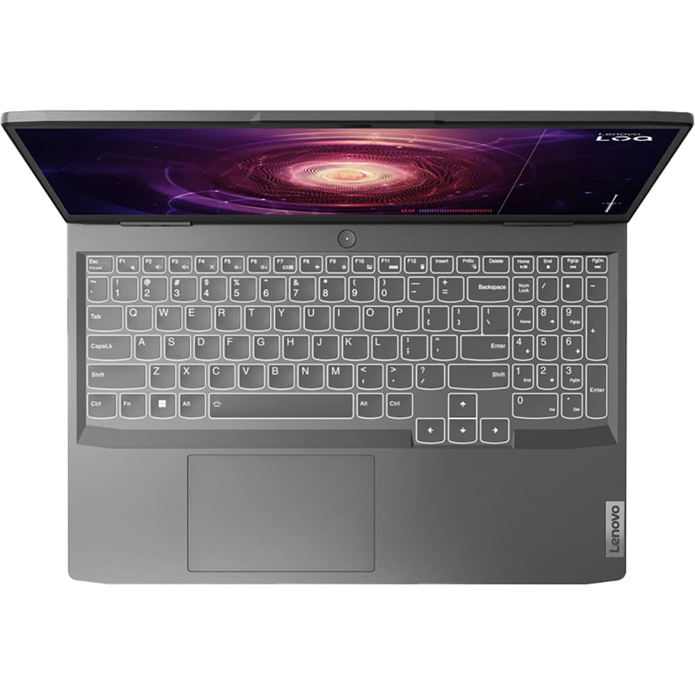 Laptop gaming LENOVO LOQ 15APH8, AMD Ryzen 5 7640HS pana la 5Ghz, 15.6" Full HD, 16GB, SSD 512GB, NVIDIA GeForce RTX 4060 8GB, Free DOS, gri