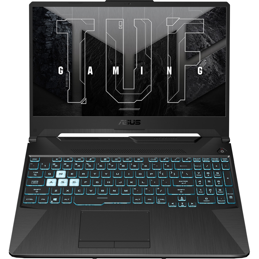 Laptop Gaming ASUS TUF F15 FX506HE-HN376, Intel Core i7-11800H pana la 4.6Ghz, 15.6" Full HD, 16GB, SSD 512GB, NVIDIA GeForce RTX 3050 Ti 4GB, Free DOS, Graphite Black