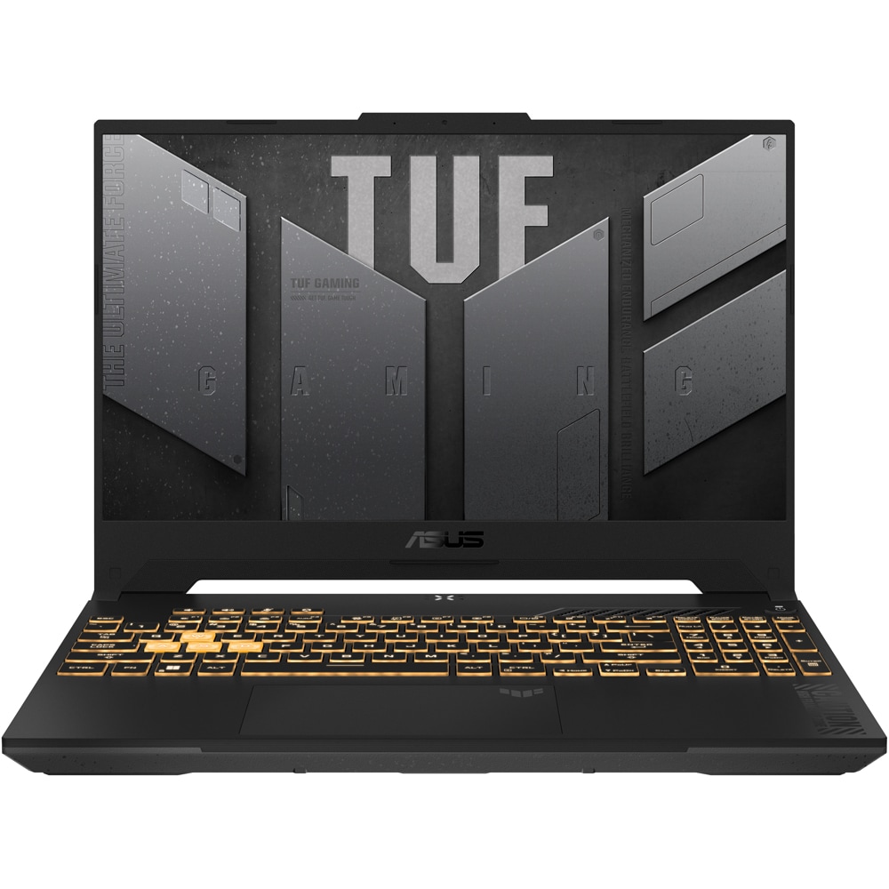 Laptop Gaming ASUS TUF F15 FX507ZV4-HQ039, Intel Core i7-12700H pana la 4.7Ghz, 15.6" WQHD, 16GB, SSD 512GB, NVIDIA GeForce RTX 4060 8GB, Free DOS, Mecha Gray
