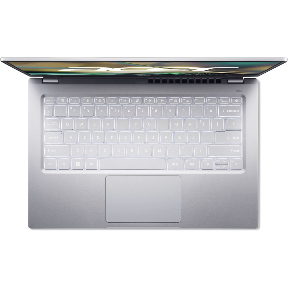 Laptop ACER Swift 3 SF314-44, AMD Ryzen 5 5625U pana la 4.3 GHz, 14" Full HD, 8GB, SSD 512GB, AMD Radeon Graphics, Free DOS, argintiu